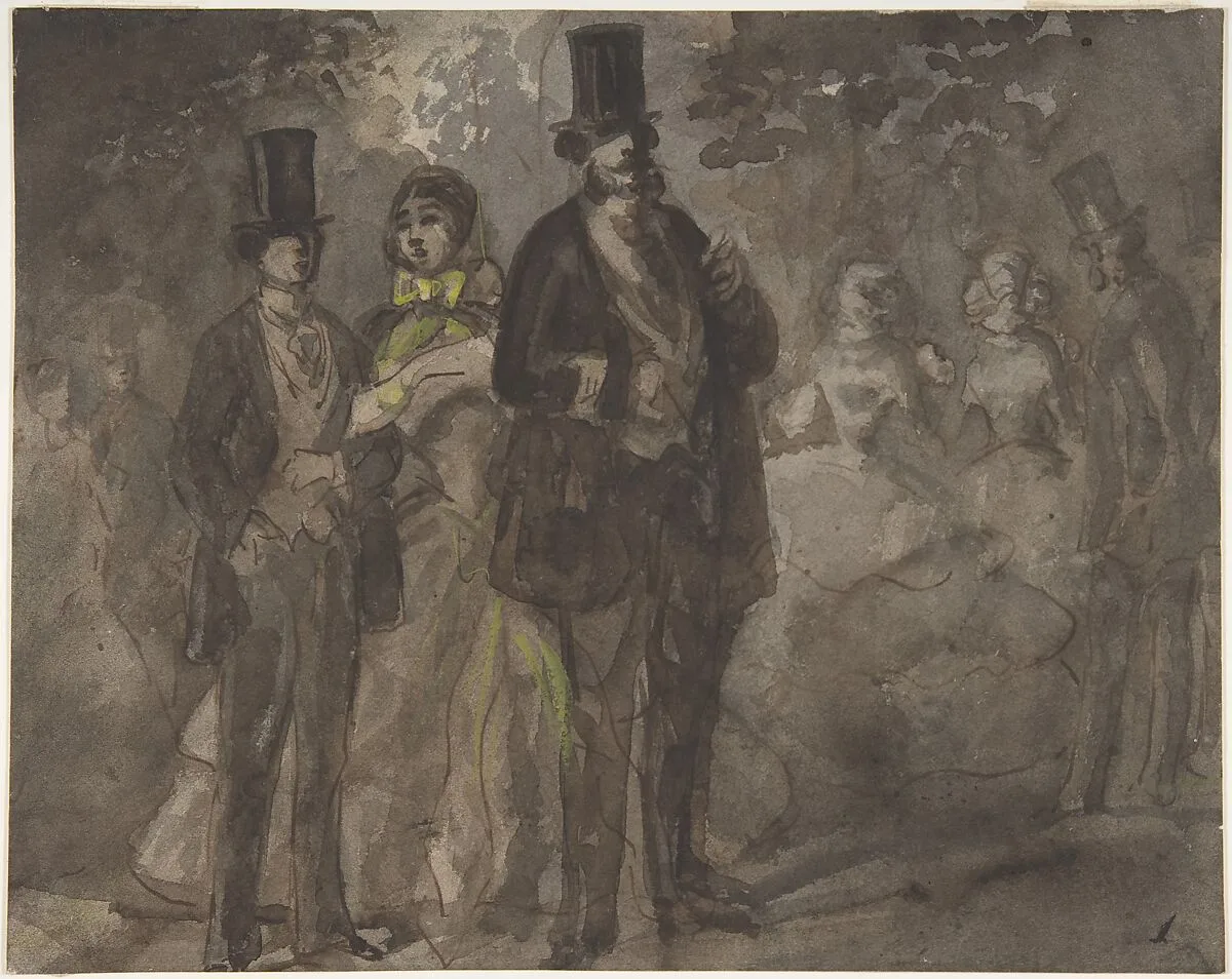 Walking in the Park — Constantin Guys