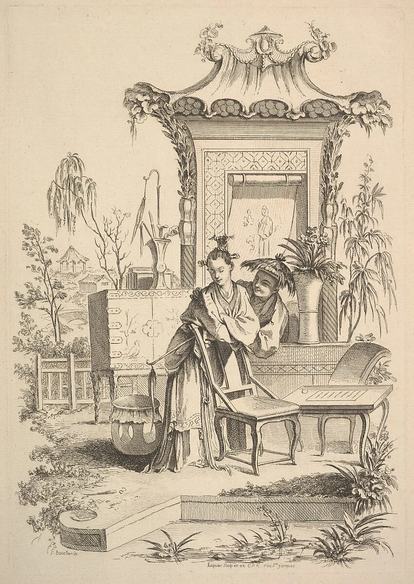 Chinese Man and Woman — Gabriel Huquier|François Boucher