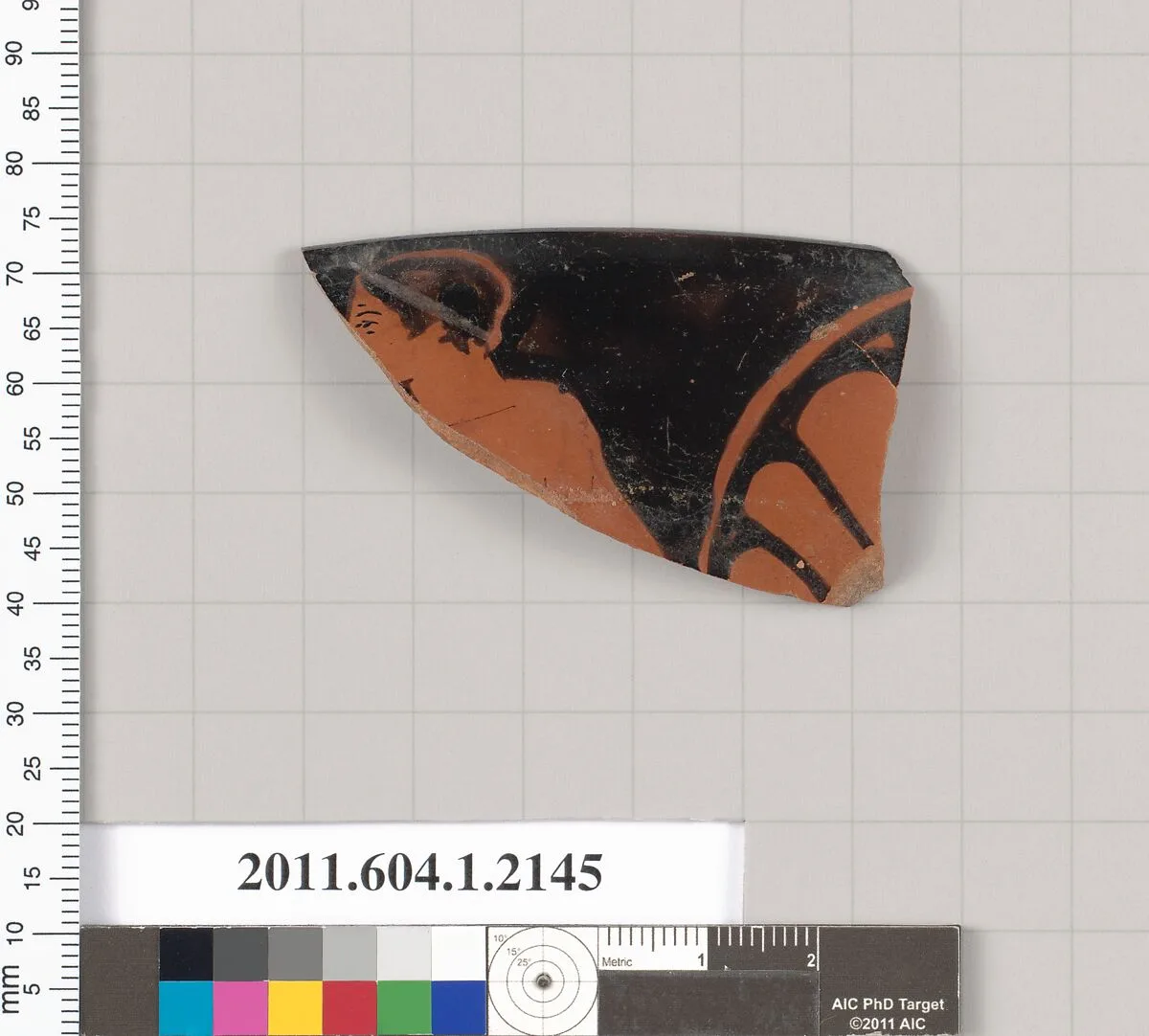 Terracotta rim fragment of a kylix (drinking cup) — Unknown