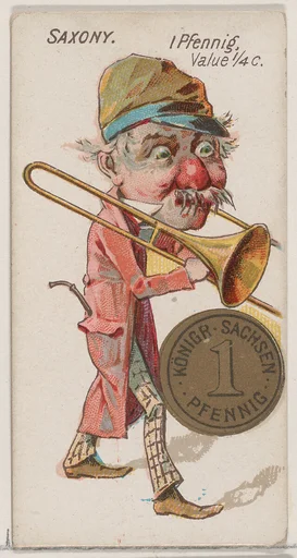 Saxony, 1 Pfennig, from the series Coins of All Nations (N72, variation 1) for Duke brand cigarettes