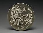 Sgrafitto plate with Zebra — Waylande Gregory