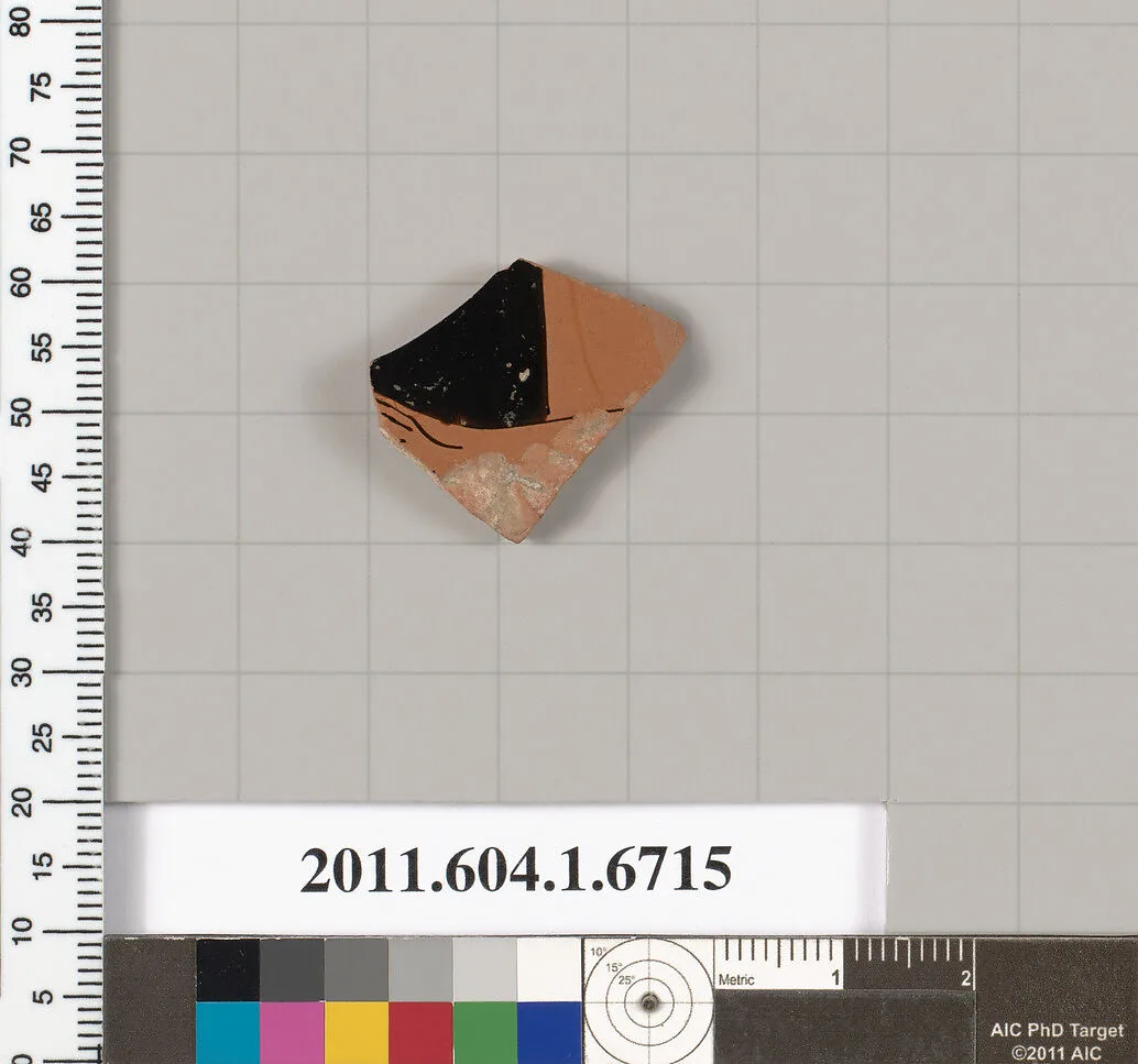 Terracotta fragment of a kylix (drinking cup) — Unknown