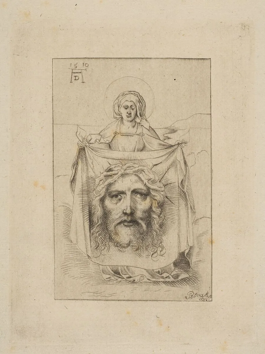 Saint Veronica with the Sudarium — Sebald Beham|Albrecht Dürer