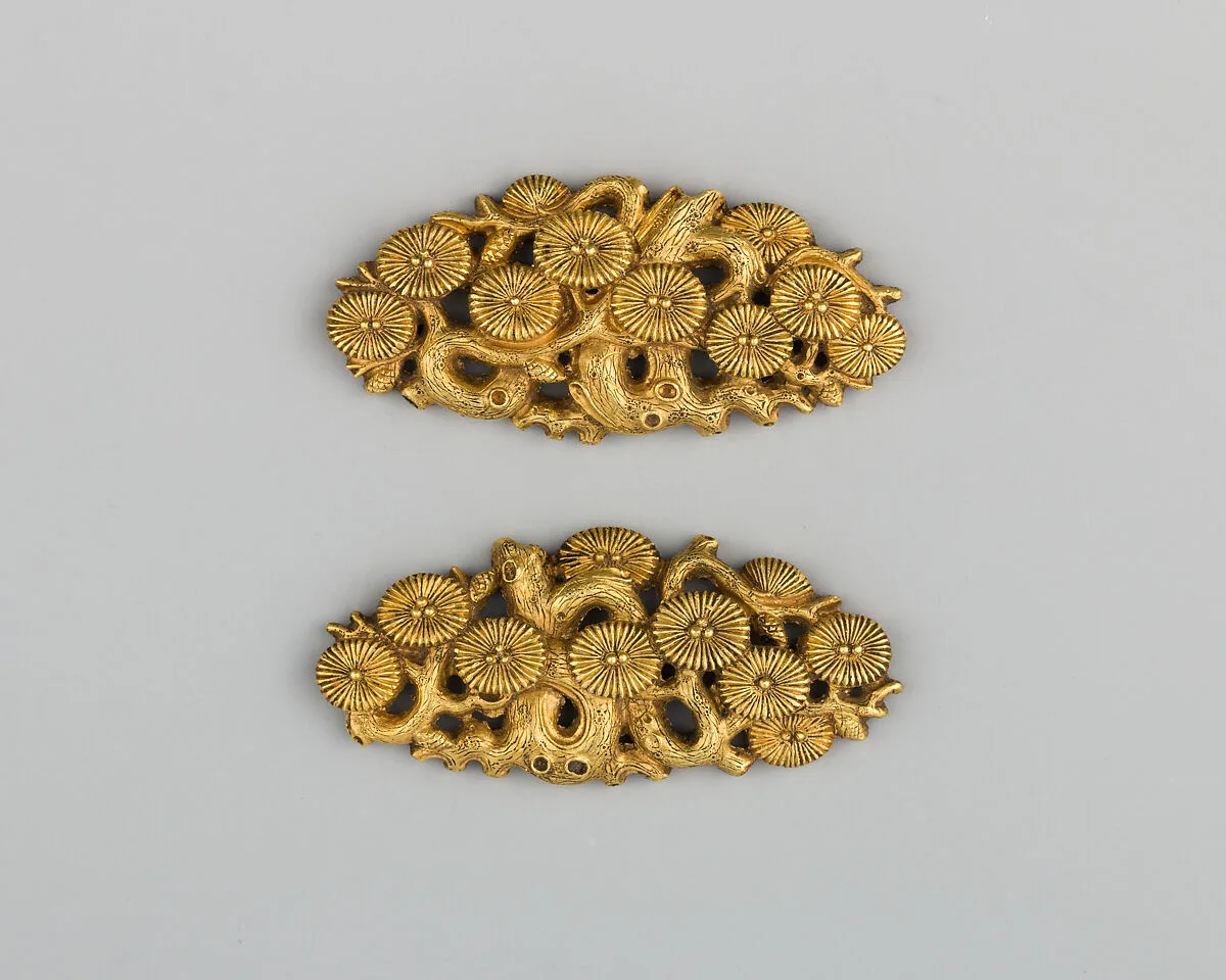 Pair of Sword-Grip Ornaments (Menuki) — Unknown