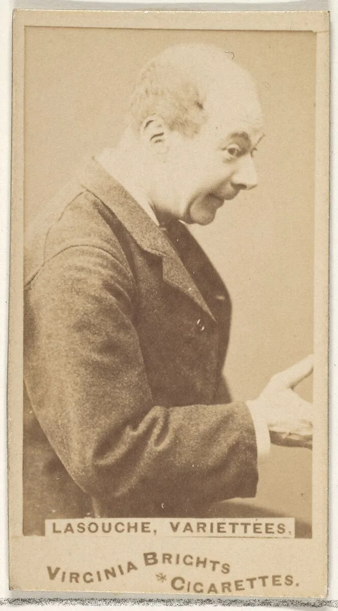 Lasouche, Variettees, from the Actors and Actresses series (N45, Type 1) for Virginia Brights Cigarettes — Allen & Ginter