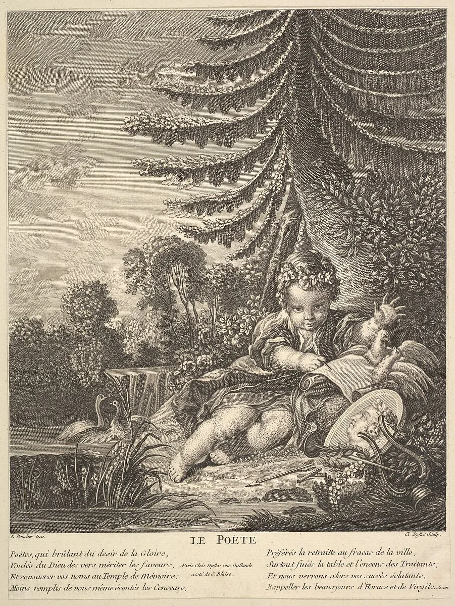 The Poet — Claude Augustin Duflos le Jeune|François Boucher