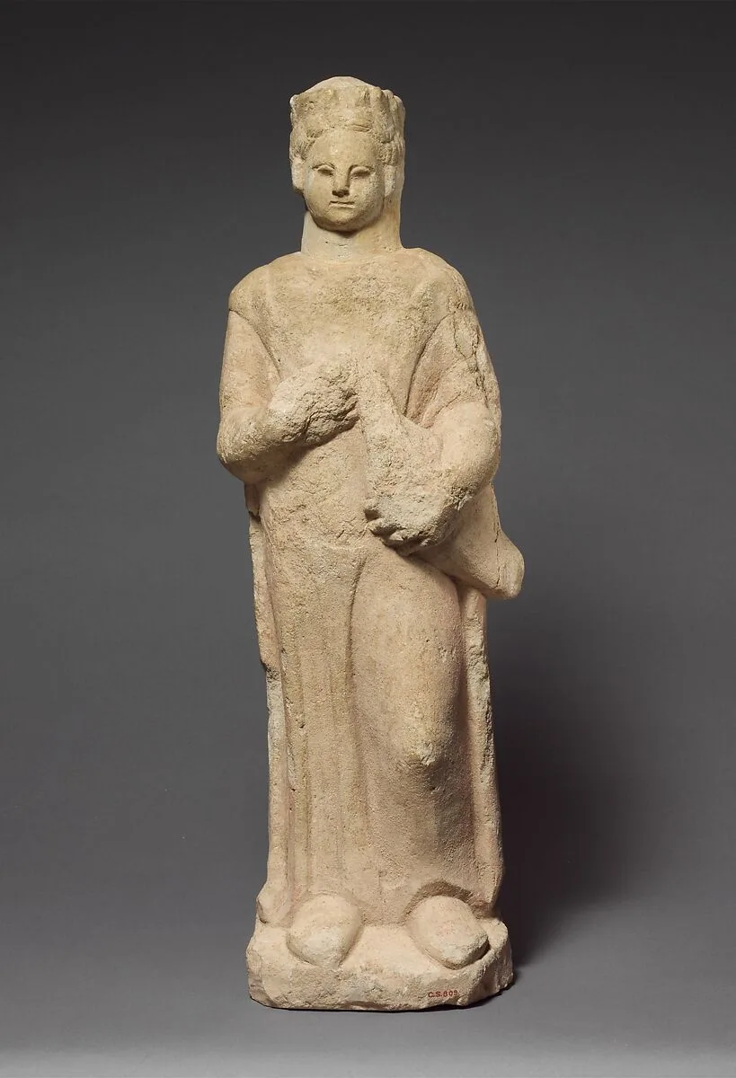 Limestone statuette of a boy — Unknown