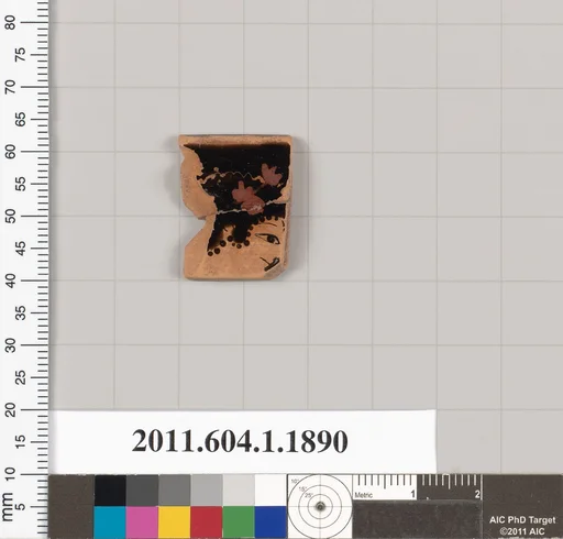 Terracotta rim fragment of a kylix (drinking cup)
