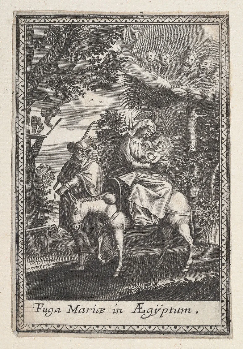 The Flight into Egypt — Anonymous|Justus Sadeler
