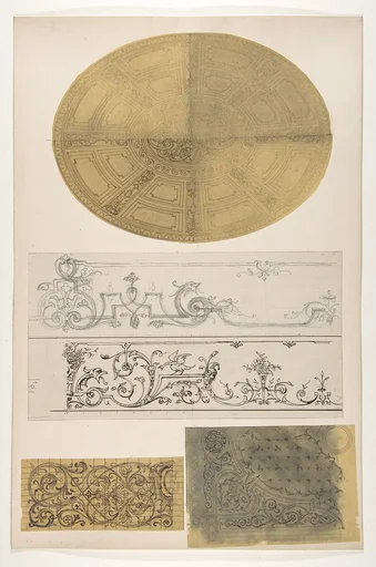Five designs for the decoration of interiors