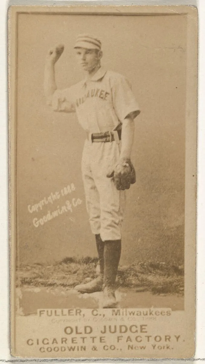 William E. "Will" Fuller, Catcher, Milwaukee, from the Old Judge series (N172) for Old Judge Cigarettes — Goodwin & Company