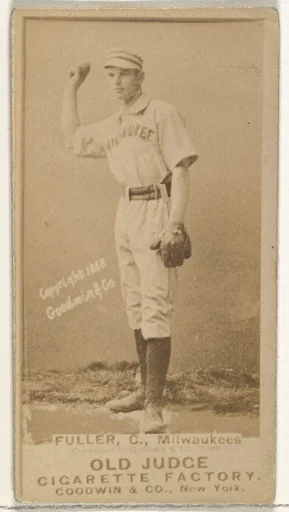William E. "Will" Fuller, Catcher, Milwaukee, from the Old Judge series (N172) for Old Judge Cigarettes