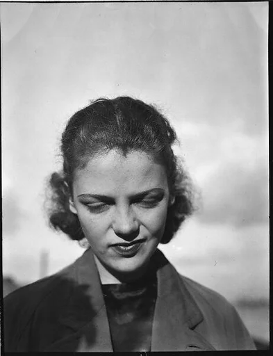 [Anne Harvey on Roof of 441 East 92nd Street Apartment Building, New York City]