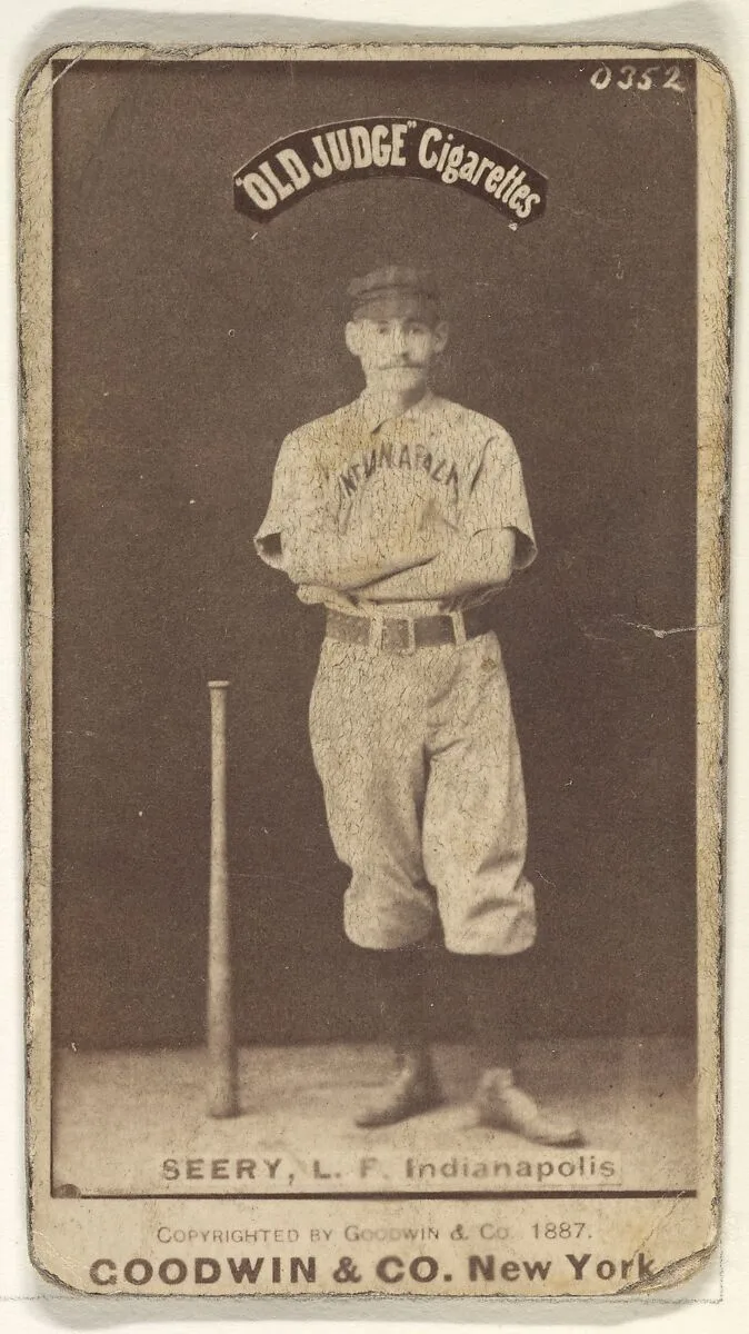 Seery, Left Field, Indianapolis, from the Old Judge series (N172) for Old Judge Cigarettes — Goodwin & Company