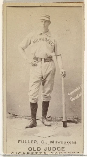 William E. "Will" Fuller, Catcher, Milwaukee, from the Old Judge series (N172) for Old Judge Cigarettes