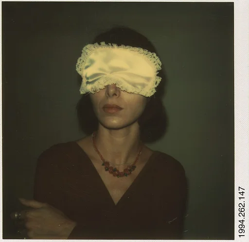 [Joyce Baronio Wearing Sleep Mask]