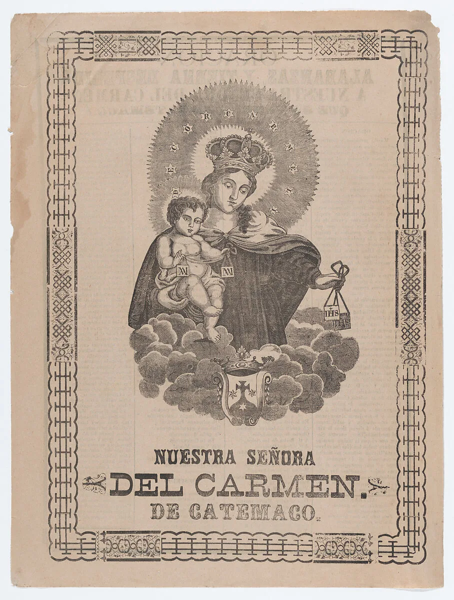 Our Lady of Catemaco holding the Christ Child — Antonio Vanegas Arroyo|José Guadalupe Posada