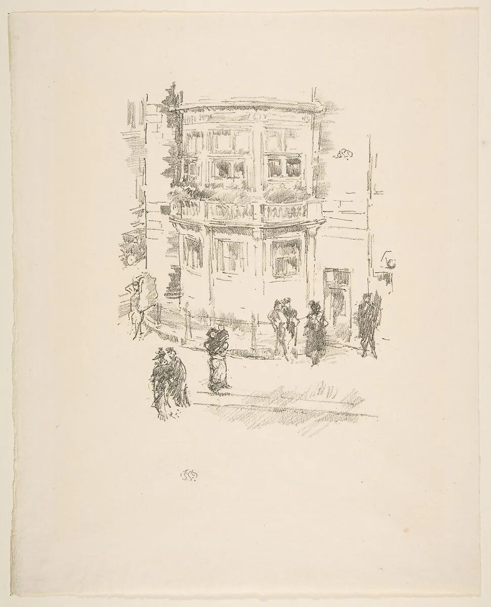 The Manager's Window, Gaiety Theatre — James McNeill Whistler