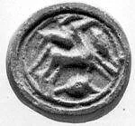 Stamp seal (grooved oval conoid) with animals