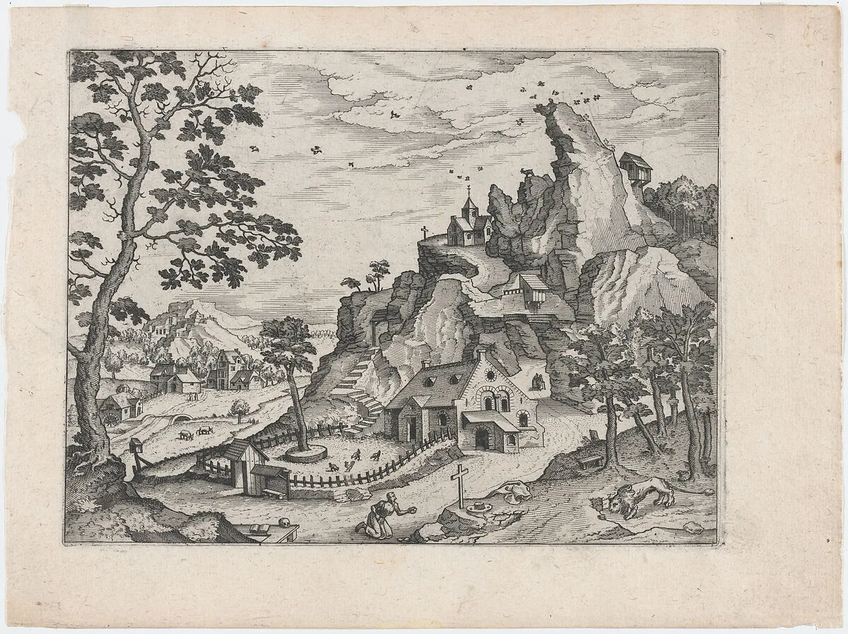 Landscape with Saint Jerome — Lucas Gassel