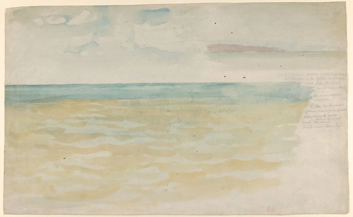 The Sea at Dieppe — Eugène Delacroix