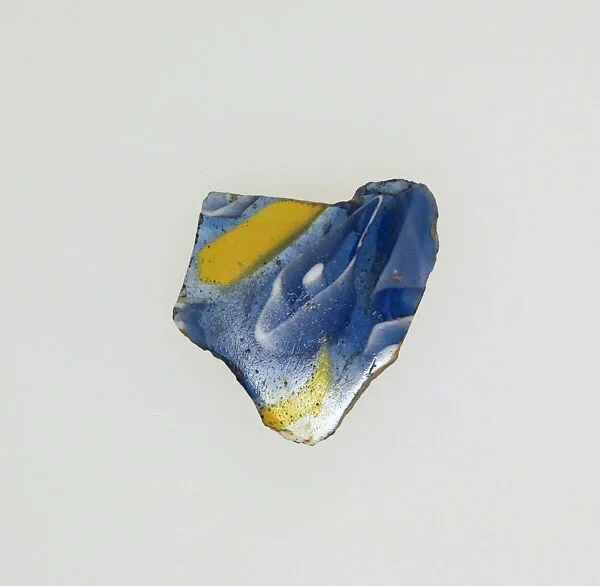 Glass mosaic ribbed bowl fragment — Unknown