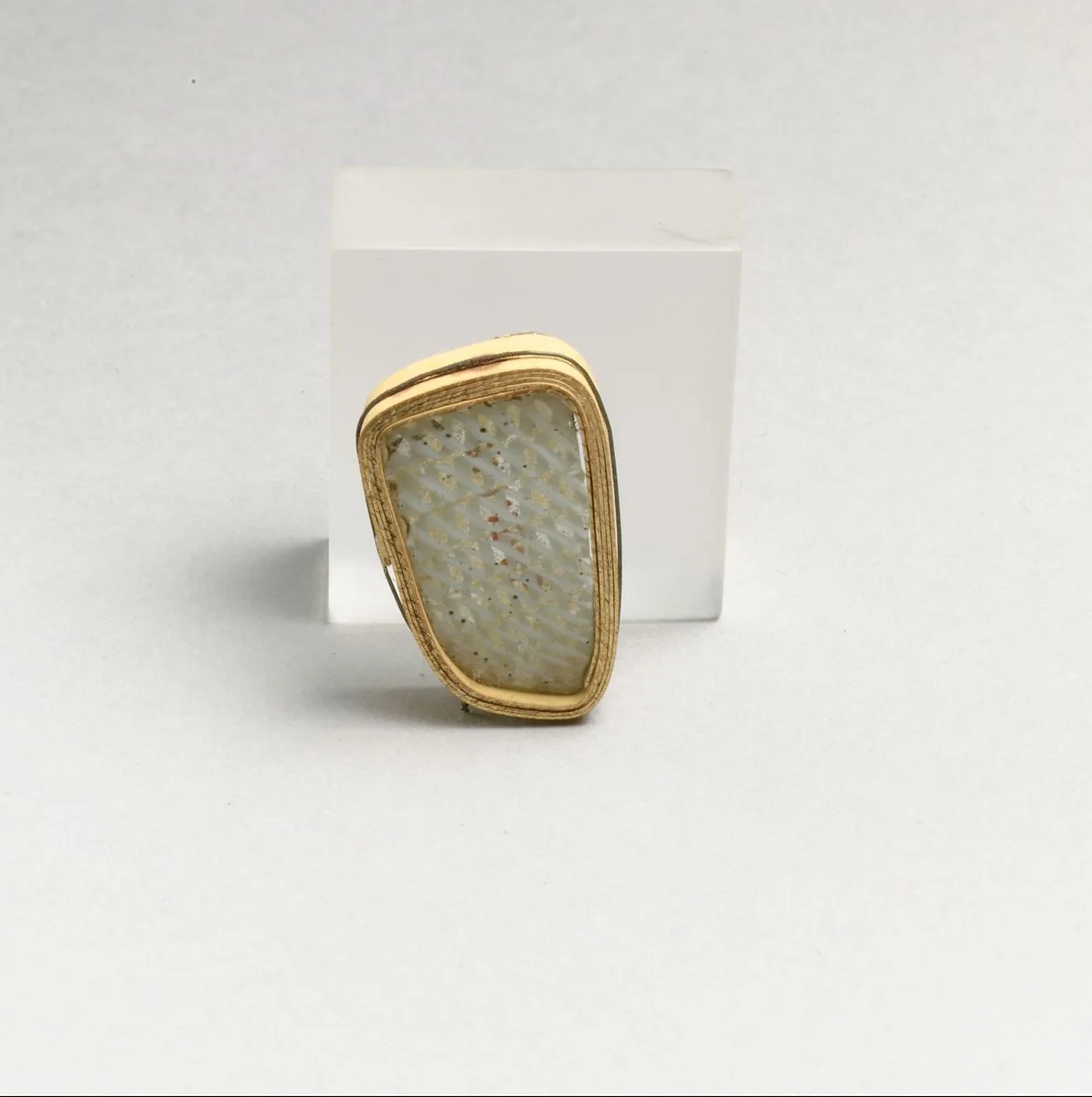 Glass network mosaic fragment — Unknown