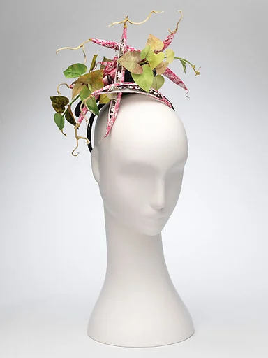 "Borlotti Bean" Headpiece