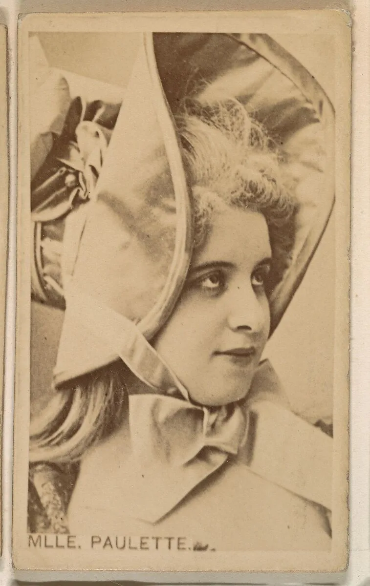 Mlle. Paulette, from the Actresses series (N246), Type 1, issued by Kinney Brothers to promote Sporting Extra Cigarettes — Kinney Brothers Tobacco Company