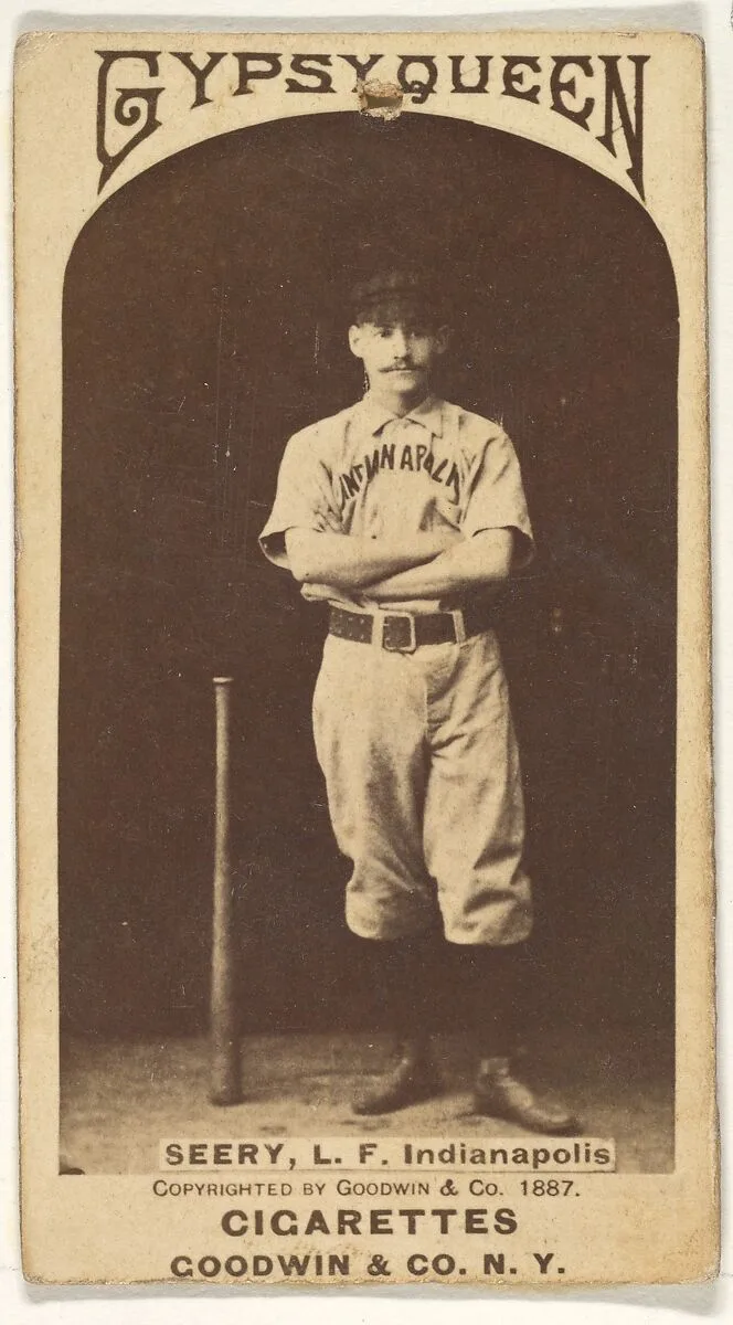 Seery, Left Field, Indianapolis, from the Old Judge series (N172) for Old Judge Cigarettes — Goodwin & Company