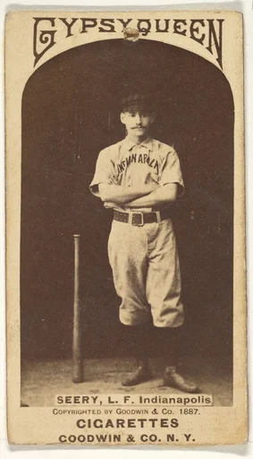Seery, Left Field, Indianapolis, from the Old Judge series (N172) for Old Judge Cigarettes