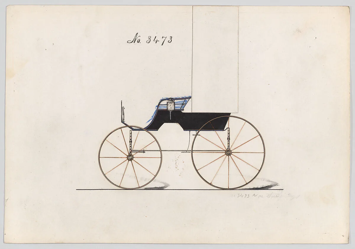 Design for T-Cart, no. 3473 — Brewster & Co.
