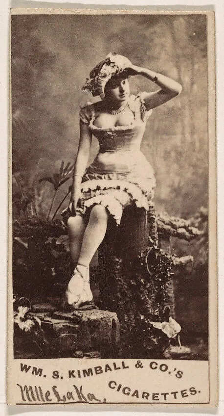 Mlle. Laka, from the Actresses series (N203) issued by Wm. S. Kimball & Co. — William S. Kimball & Company