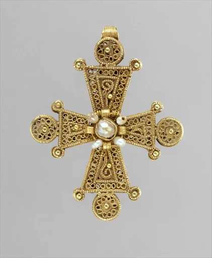 Cross with Pearls