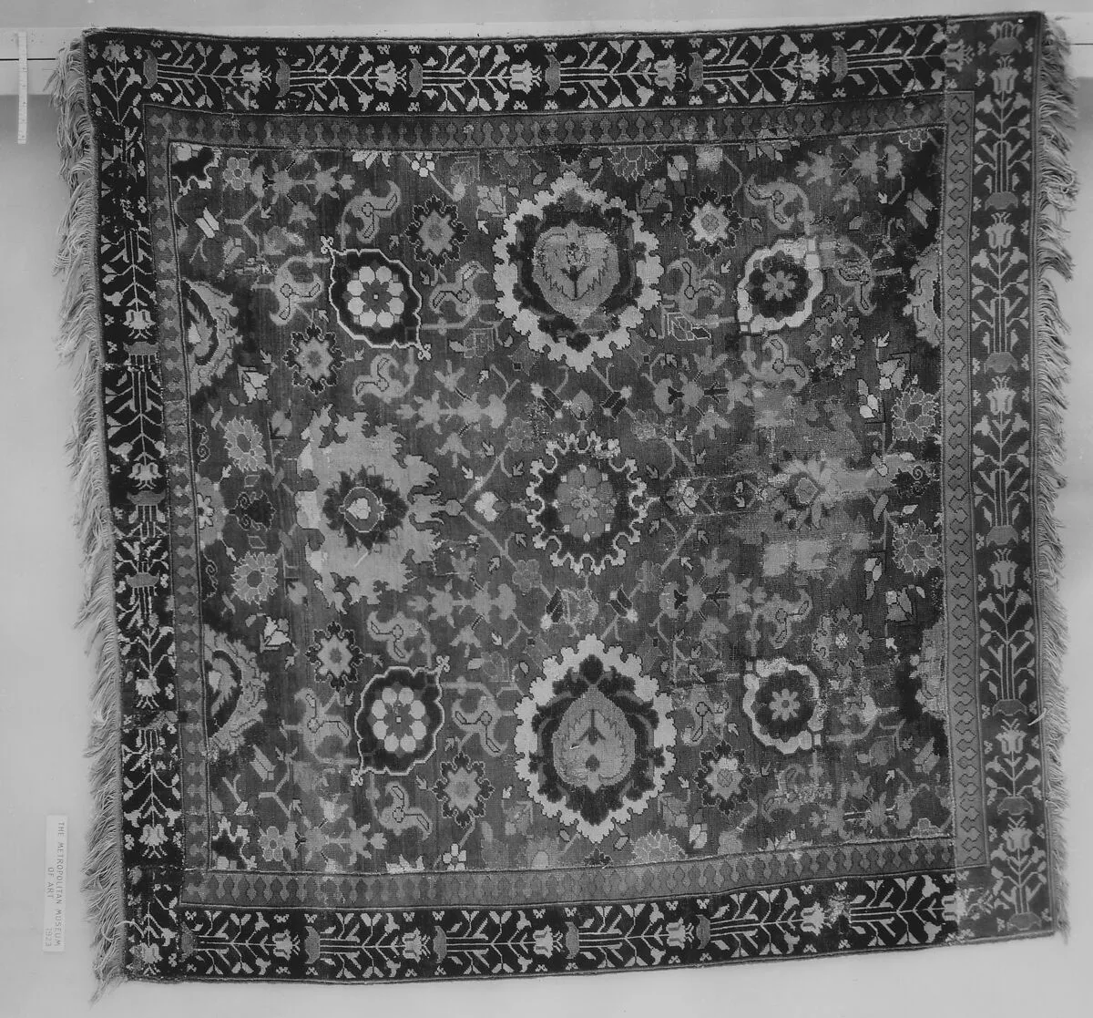 Fragment of a Red-Ground Harshang Carpet — Unknown