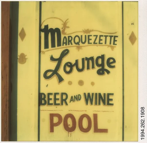 [Detail of Marquezette Lounge Facade, Marigot, St. Martin's, French West Indies]