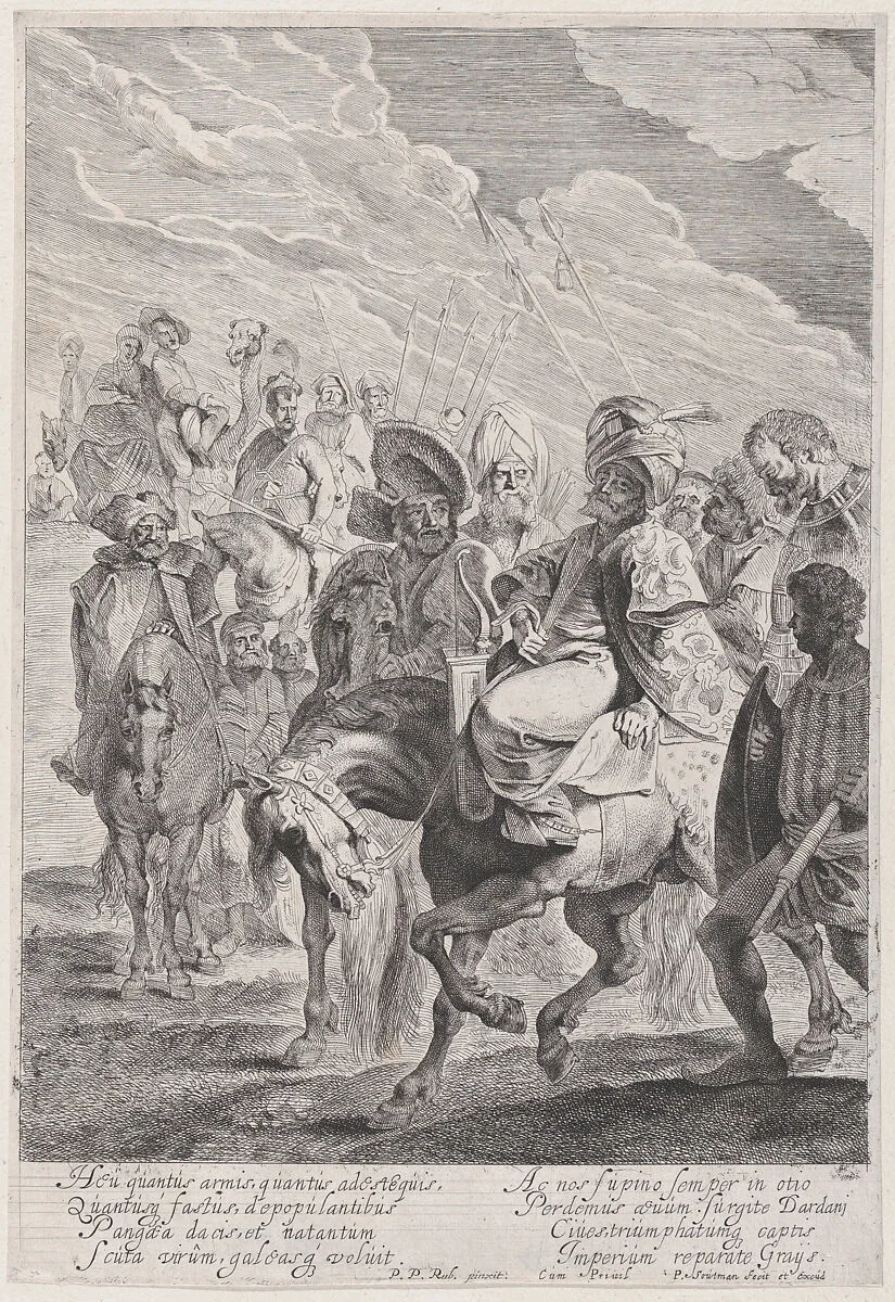 A Turkish Prince on Horseback — Pieter Soutman|Peter Paul Rubens|Adam Elsheimer