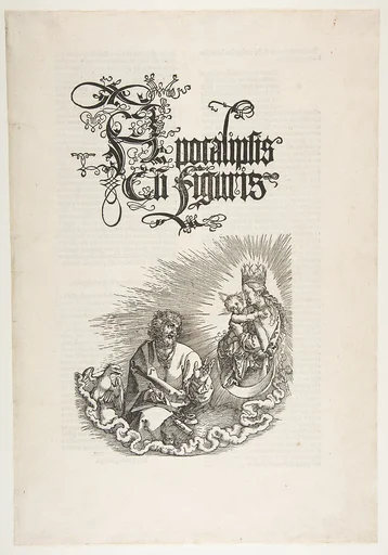 The Virgin Appearing to Saint John, from "The Apocalypse"