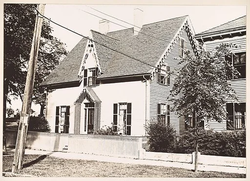 [Gothic Revival House with Trellised Entry Porch, Salem, Massachusetts]