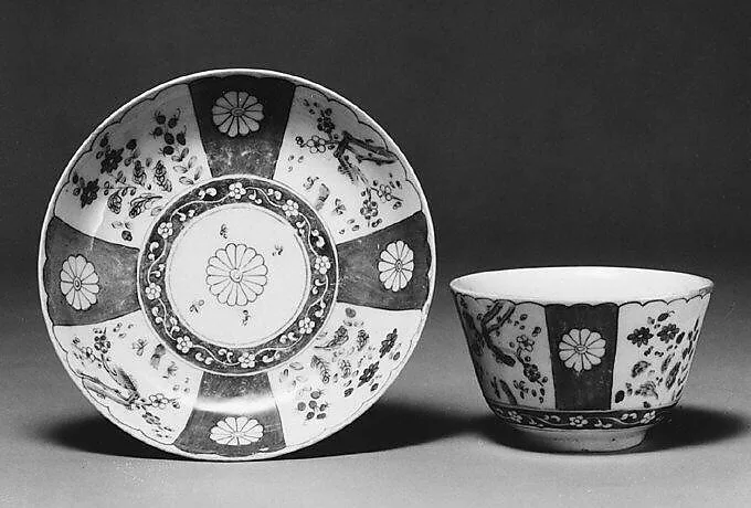 Teabowl and saucer — West Pans Porcelain Manufactory
