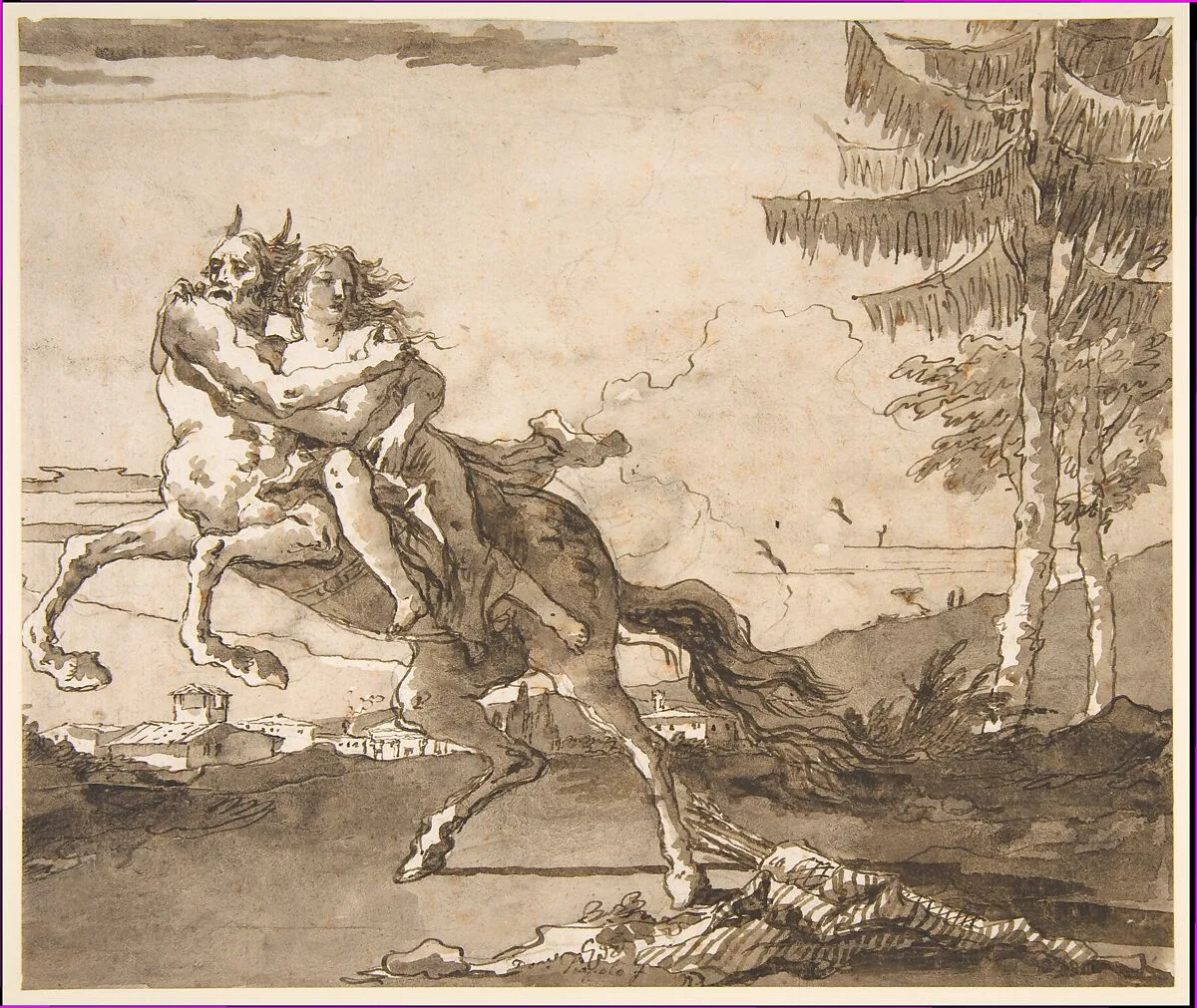 A Centaur Abducting a Nymph — Giovanni Domenico Tiepolo
