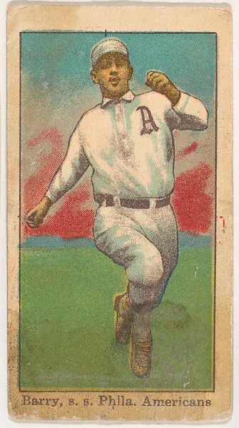 Jack Barry, Philadelphia, from Mino Cigarettes Baseball Series, 1911-1916 — People's Tobacco Co., Ltd.