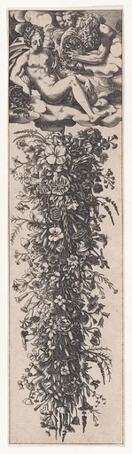 Flora Receiving Flowers and Festoon of Flowers