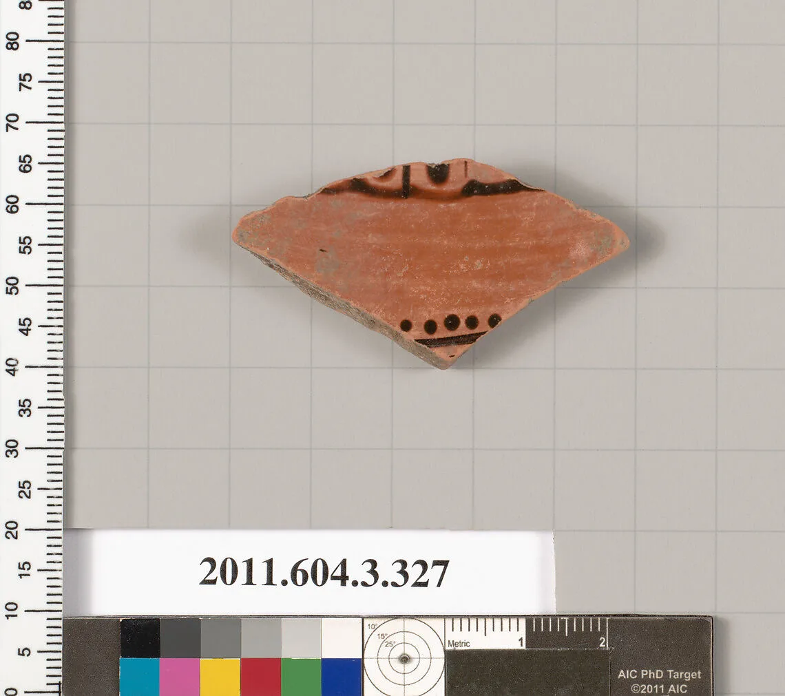 Terracotta fragment of a neck-amphora (jar) — Unknown