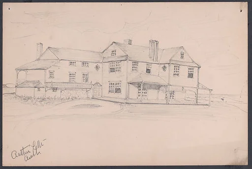 Wooden House near the Water (perhaps an early idea for Cliffs, Manchester, Massachusetts)