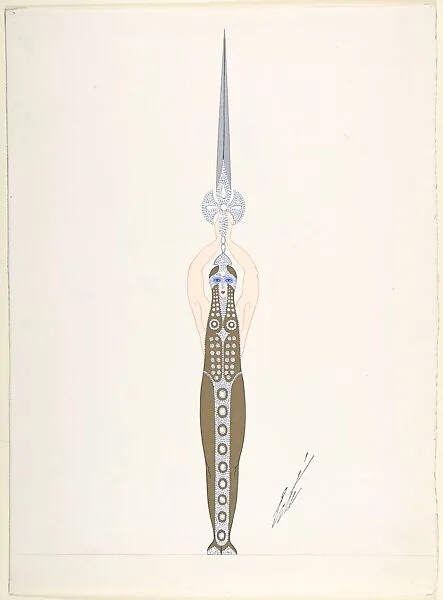"Le Rayon Lumineux, " Costume Design for "The Blues," George White's Scandals, New York — Erté (Romain de Tirtoff)