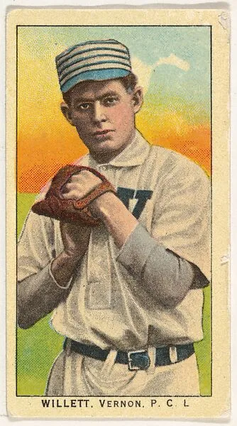 Willett, Vernon, Pacific Coast League, from the "Obak Baseball Players" set (T212), issued by the American Tobacco Company to promote Obak Mouthpiece Cigarettes — American Tobacco Company