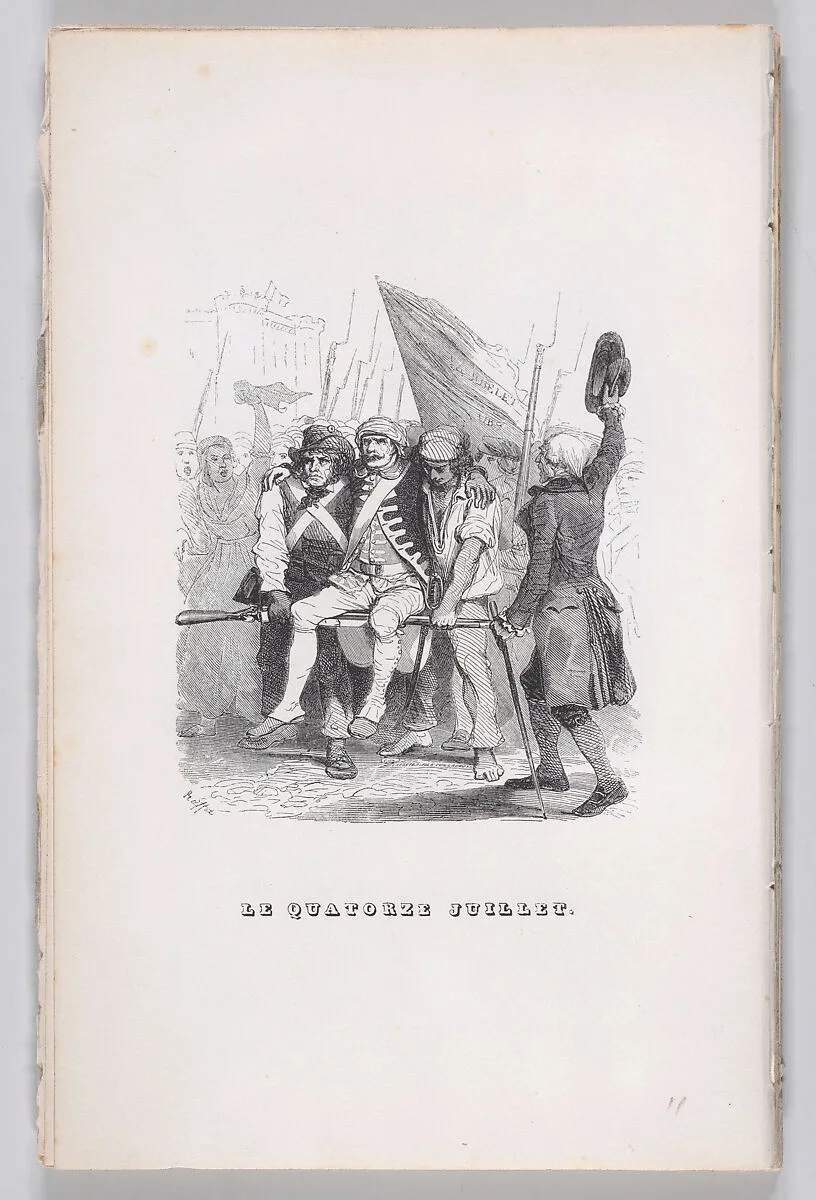 "July Fourteenth" from The Complete Works of Béranger — Pierre Jean de Béranger|Fournier & Perrotin|Eugène Guillaumot|Auguste Raffet|Lacoste, Paris