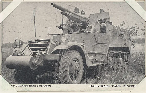 Half-Track Tank Destroyer from Military--Official Photos cards (W615) — Unknown