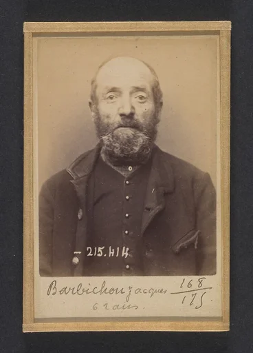 Barbichon. Jacques, Émile. 62 ans, né à Provins. Marchand de mouron. Anarchiste. 9/3/91.